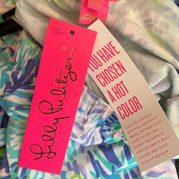 Lilly Pulitzer Jumpsuit Strapless Keely Jumpsuit Multi Shell Of A Party XXS NWT - Picture 9 of 13